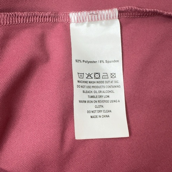 Maelreg Men's Performance‎ Golf Polo  Shirt Burgundy/White Short Sleeve 2XL - Picture 8 of 16